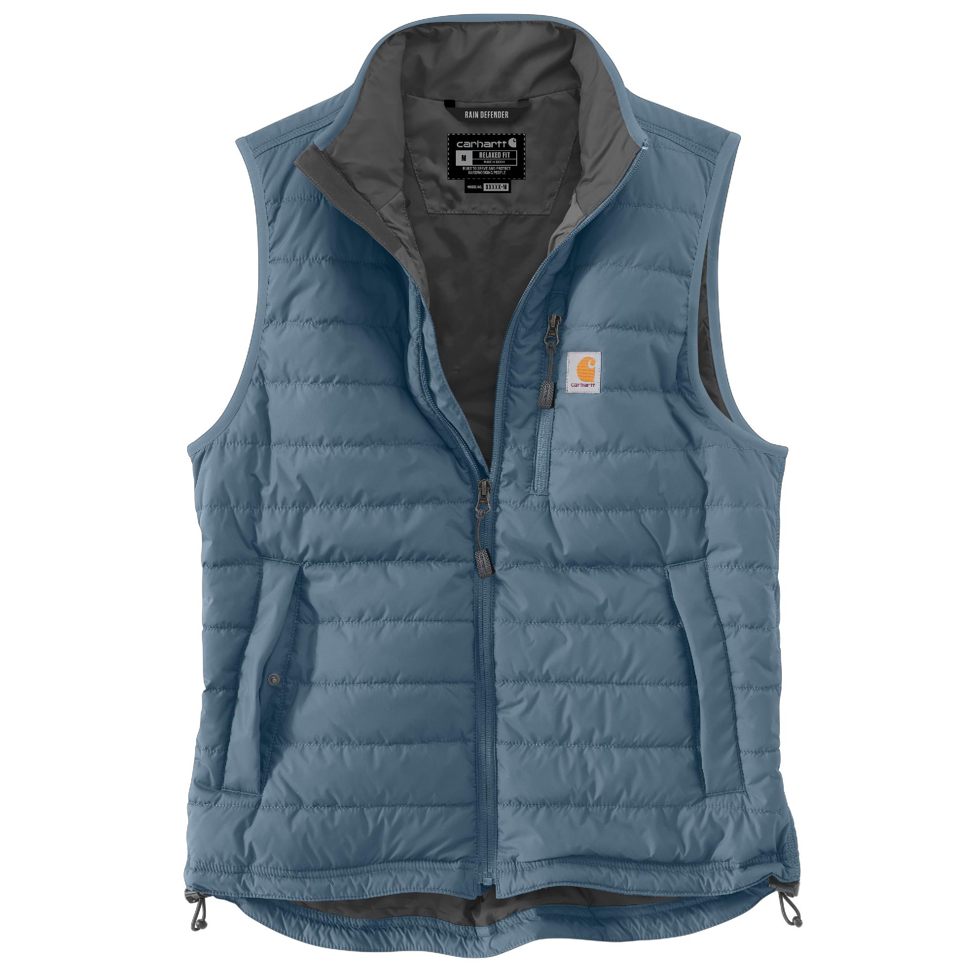 RAIN DEFENDER® RELAXED FIT LIGHTWEIGHT INSULATED VEST: HG7THUNDERCLOUD