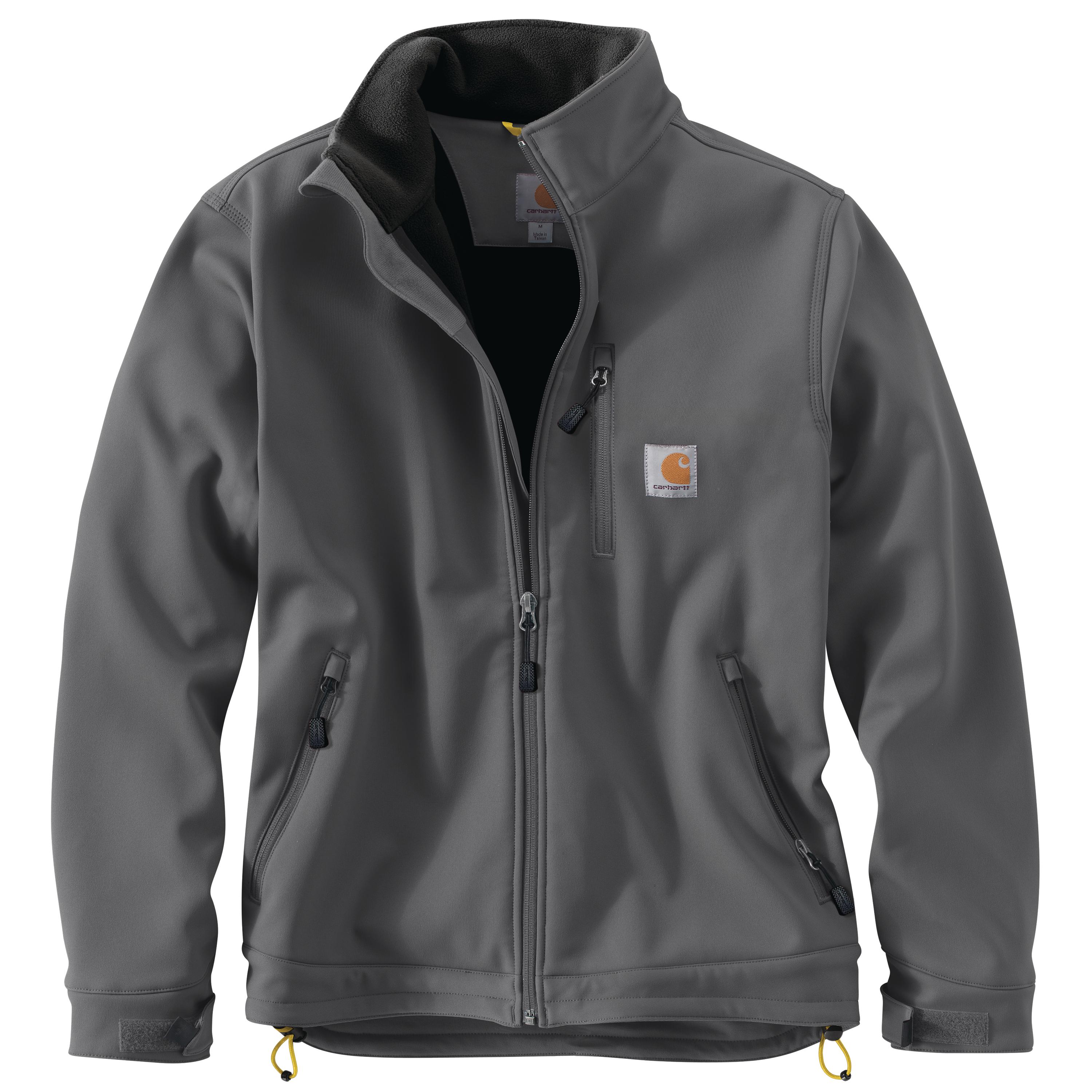 RAIN DEFENDER® RELAXED FIT HEAVYWEIGHT SOFTSHELL JACKET - 1 WARM RATING: 022/CHARCOAL