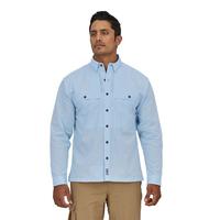 Men's Long-Sleeved Island Hopper Shirt: CLABCHAMBRAY:LAGO