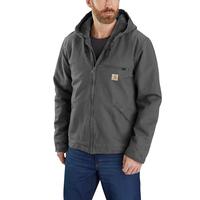 RELAXED FIT WASHED DUCK SHERPA-LINED JACKET - 3 WARMEST RATING