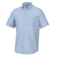 TIDE POINT SHORT SLEEVE BUTTON-DOWN: ICE WATER