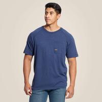 Rebar Cotton Strong T-Shirt: NavyHeather