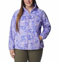 Women's Benton Springs™ Printed Full Zip Fleece Jacket: 535Purple