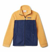 Boys’ Steens Mountain™ II Fleece Jacket: 756 RAW HONEY/NAVY