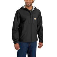 STORM DEFENDER® RELAXED FIT LIGHTWEIGHT PACKABLE JACKET: N04Black