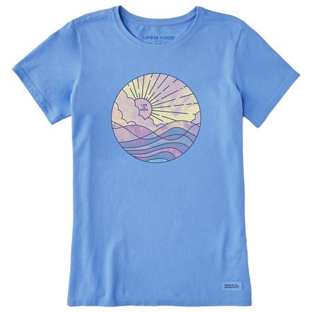 Women's Ocean Watercolor Crusher Tee