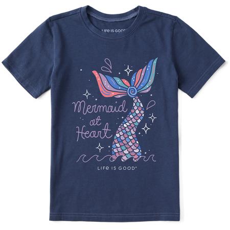 Kids Mermaid at Heart Crusher Tee