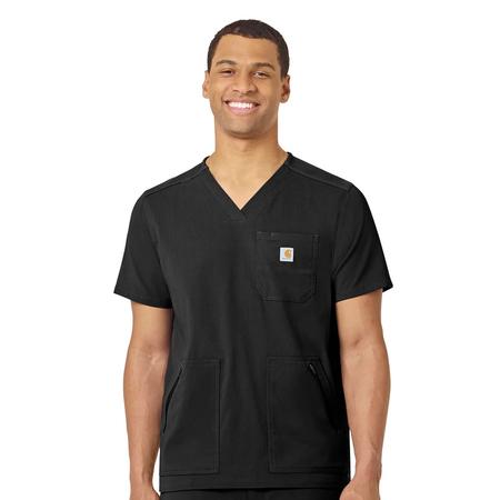 Rugged Flex Peak Men's 5-Pocket V-Neck Scrub Top