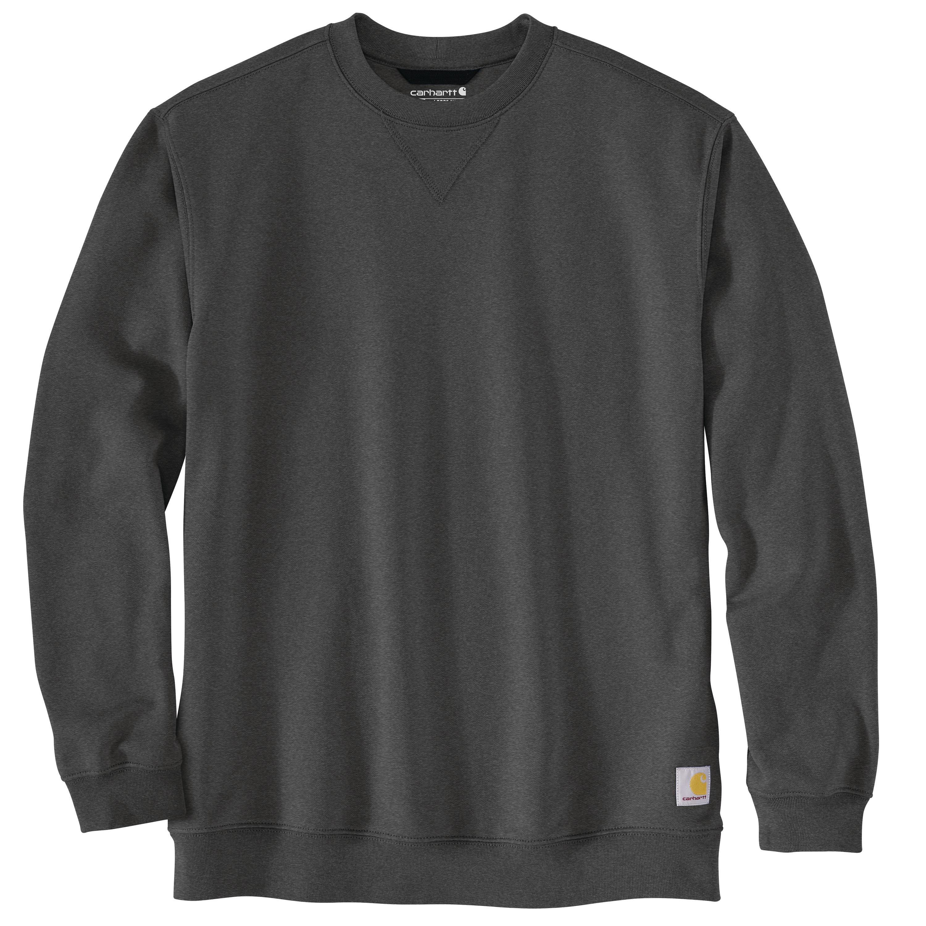 MIDWEIGHT CREWNECK SWEATSHIRT: CARBONHEATHER