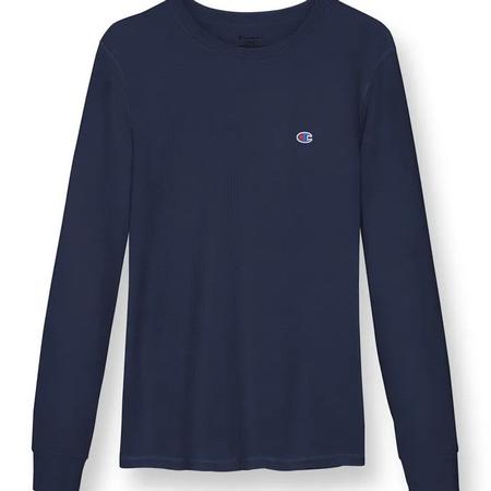 C-Life Sleep Long Sleeve Waffle Navy T-Shirt