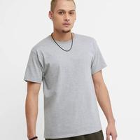 Classic Tee, Embroidered C Logo: 806OXFORDGRAY