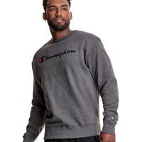 Powerblend Hoodie, Classic Script Logo: 0OCGRANITEHEATHER