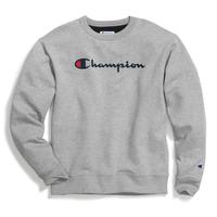 Powerblend Hoodie, Classic Script Logo: 1ICOXFORDGRAY