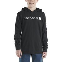 Long-Sleeve Hooded Graphic T-Shirt