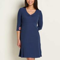 Hemp Daybreaker Hooded Dress: 414NAVY