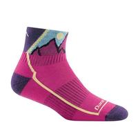 Kids Sal Micro Crew Lightweight Hiking Sock: PINK