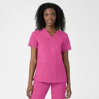 Women's Three Pocket V-Neck Scrub Top