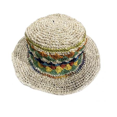 Cotton Hemp Flower Hat 