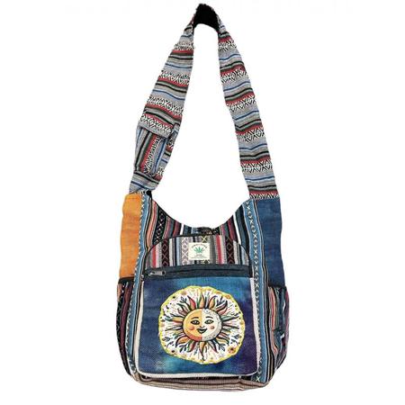 Hemp Tie Dye Side Pocket Sun Bag