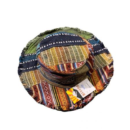 Cotton/Hemp Patchwork Sun Hat