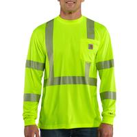 FORCE HIGH-VISIBILITY LONG-SLEEVE CLASS 3 T-SHIRT: BRITELIME