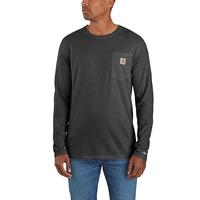 CARHARTT FORCE® RELAXED FIT LONG-SLEEVE POCKET T-SHIRT: CRHCarbonHeather