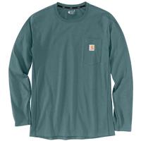 CARHARTT FORCE® RELAXED FIT LONG-SLEEVE POCKET T-SHIRT: HG7Thundercloud