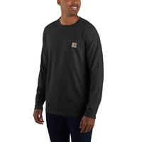 CARHARTT FORCE® RELAXED FIT LONG-SLEEVE POCKET T-SHIRT: N04Black