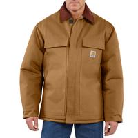 Loose Fit Firm Duck Insulated Traditional Coat: BRNCarharttBrown