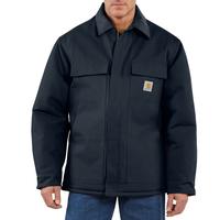 Loose Fit Firm Duck Insulated Traditional Coat: DNYDarkNavy