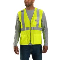 Carhartt High Visibility Mesh Multi-Pocket Class 2 Vest: BRITELIME