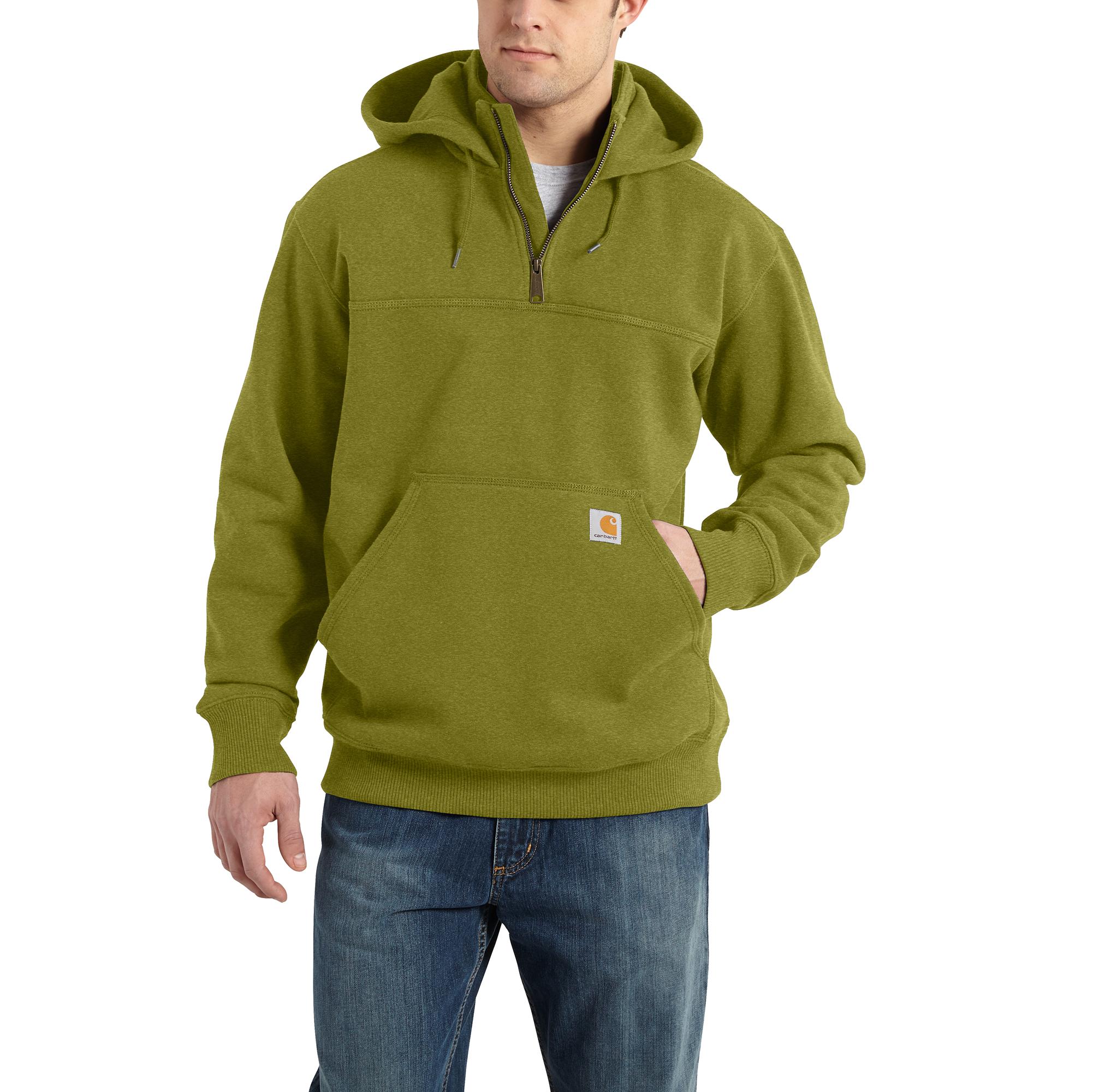 RAIN DEFENDER® LOOSE FIT HEAVYWEIGHT QUARTER-ZIP HOODIE: GI2DILLHTR