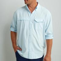 TIDE POINT MINICHECK BUTTON-DOWN: 476ICEWATER