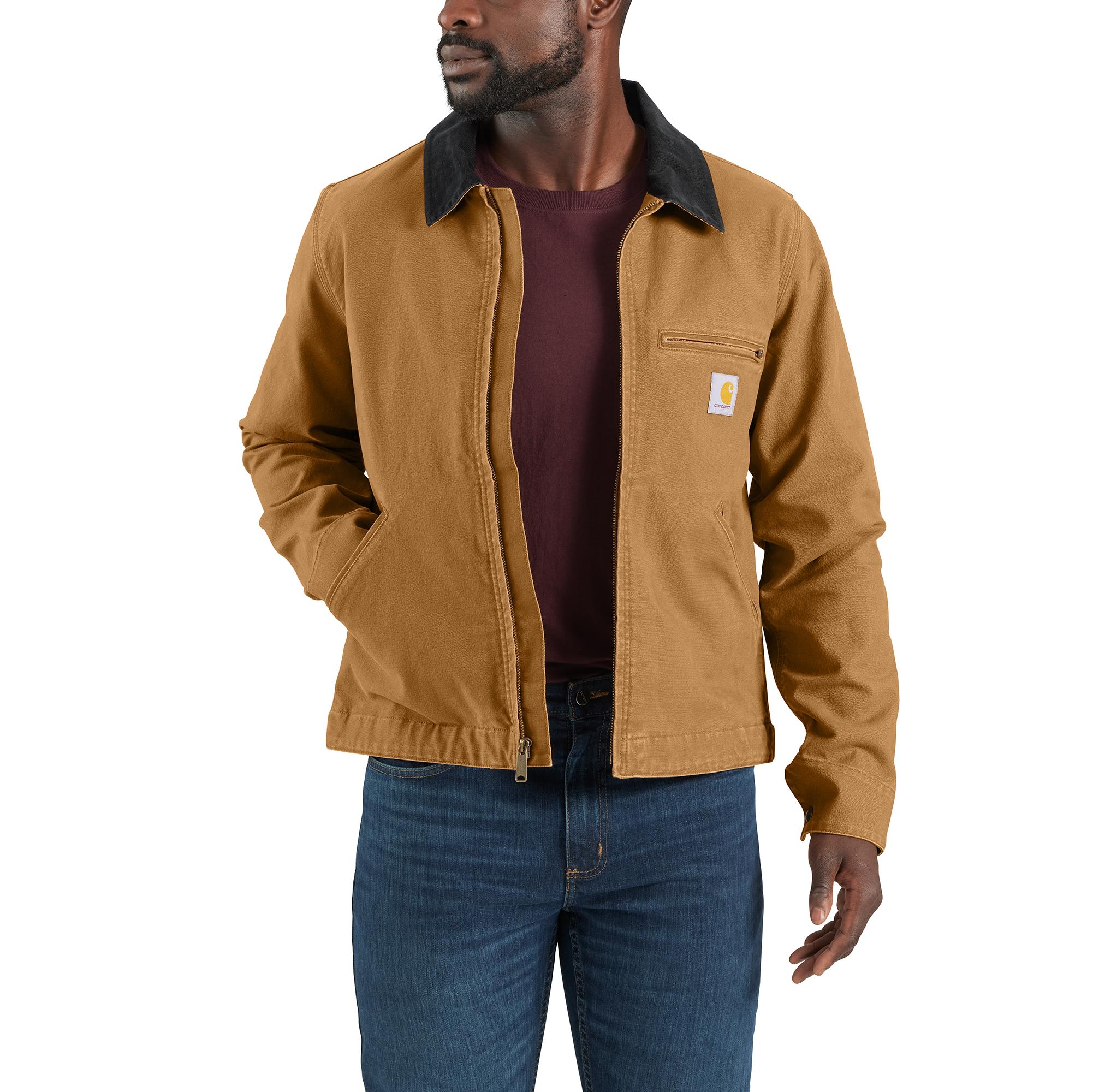 RE-ENGINEERED RUGGED FLEX® RELAXED FIT DUCK DETROIT JACKET - 1 WARM RATING: CARHARTTBROWN