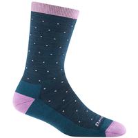 Women's Pin Drop Crew Lightweight Lifestyle Sock: DARKTEAL