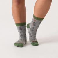 WOMEN’S FOLIAGE LIGHTWEIGHT MICRO CREW SOCKS: 3025LightGray