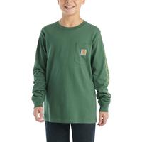 Boys' Long-Sleeve Pocket T-Shirt: 303/CILANTRO