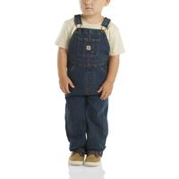 KIDS' WASHED DENIM BIB OVERALL: 401DENIMMEDIUMWASH