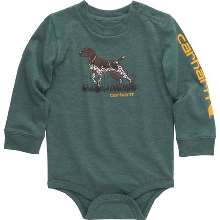 Boys' Long-Sleeve Dog Bodysuit 