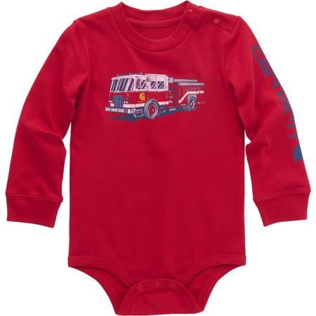 Carhartt Long Sleeve Fire Truck Bodysuit