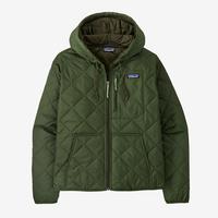 Women's Patagonia Diamond Quilted Bomber Hoody: TORREYPINEGREEN