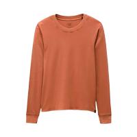 Women's PrAna Everyday Vintage-Washed Long Sleeve Tee: TERRACOTTA