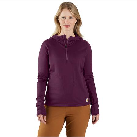 Women's Carhartt Force® Half-Zip Hooded T-Shirt