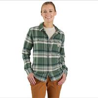 Women's Carhartt TENCEL™ Fiber Series Long-Sleeve Flannel Shirt: GH6BALSAM