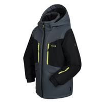 Kamik Max Colorblock Insulated Snow Jacket: ASPHALT/BLACK