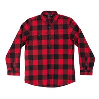 Burnside Men's Legendary Buffalo Plaid Flannel: RED