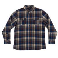 Burnside Men's Classic Plaid Flannel: Brown