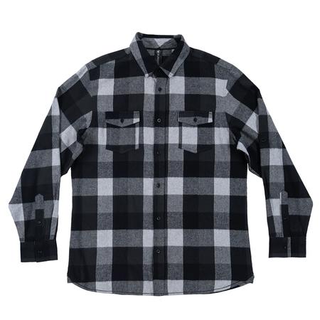 Burnside Men's Modern Plaid Flannel Shirt