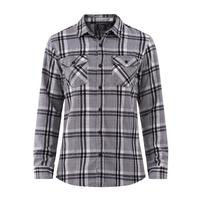 Burnside Men's Modern Fit Plaid Flannel Shirt : Grey