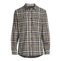 Burnside Men's Modern Fit Plaid Flannel Shirt : Khaki